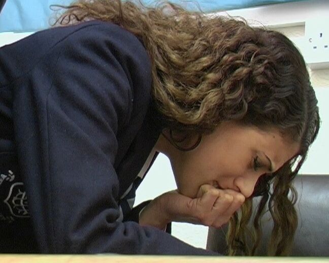 12P British student has her ass turned red while being spanked with a shoe