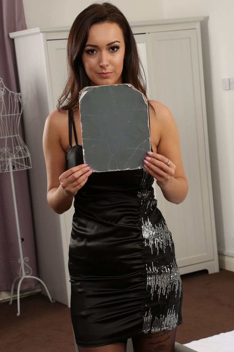 21P Brunettes and blondes flashing their tits while getting ready for photo shoot