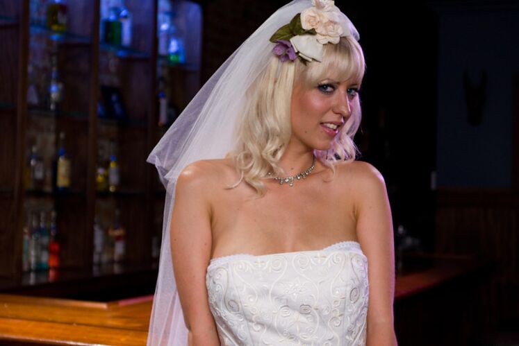 11P Blonde bride is forced to submit to dominant lesbians in a dungeon