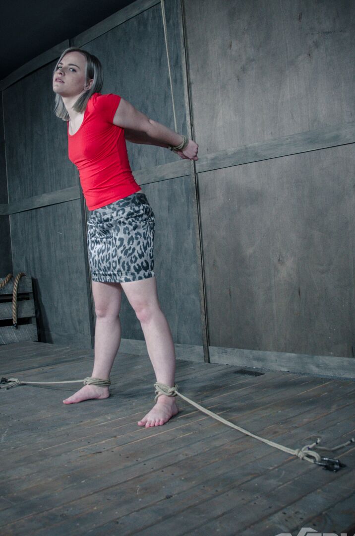 14P Naked chick Bambi Belle is tortured beyond belief while tied up in a dungeon