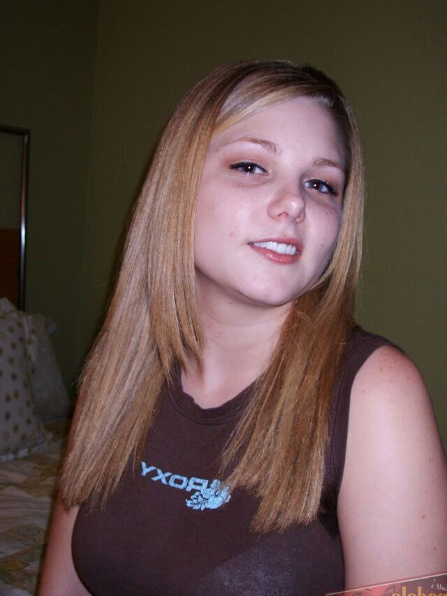 16P Young first timer Angela H bares her big tuts and butt before pussy play