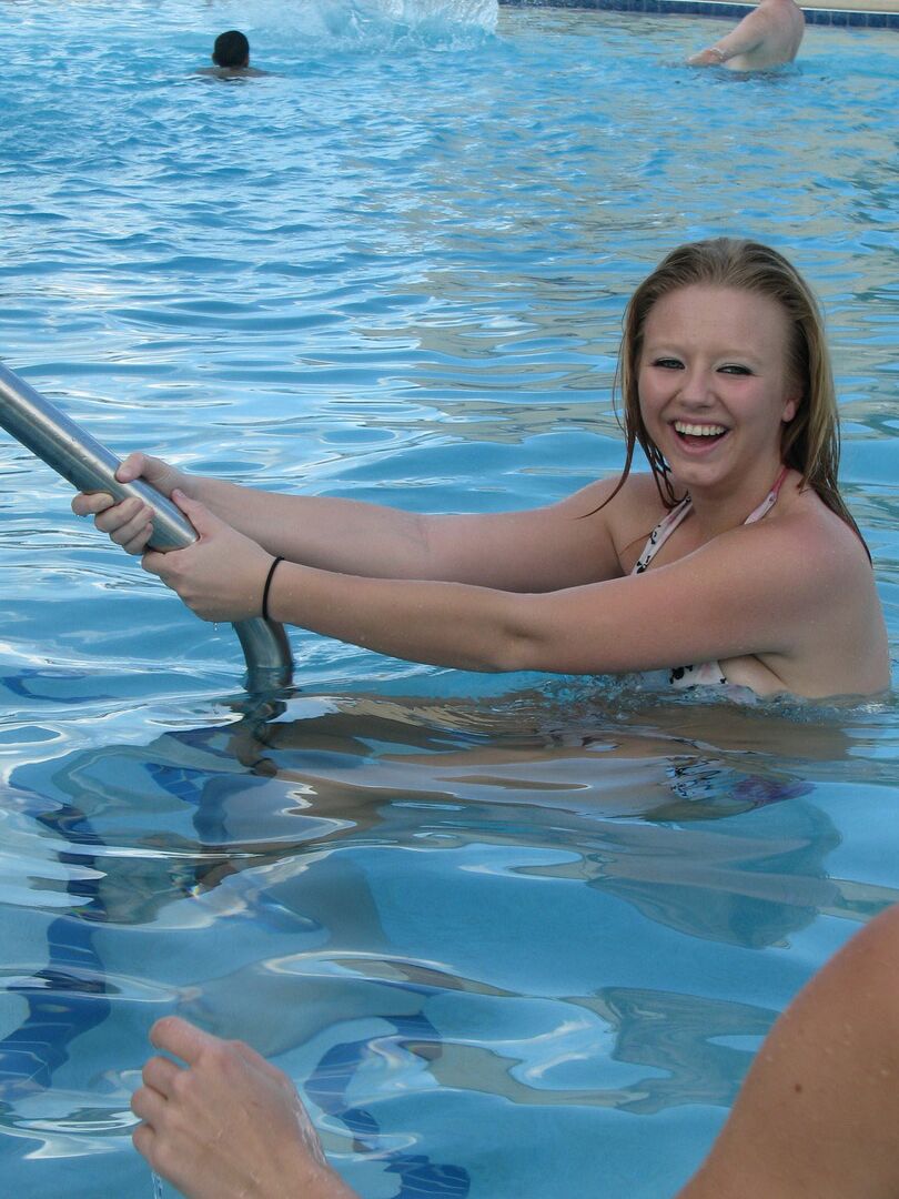 12P Best friends spend quality time together while wearing bikinis