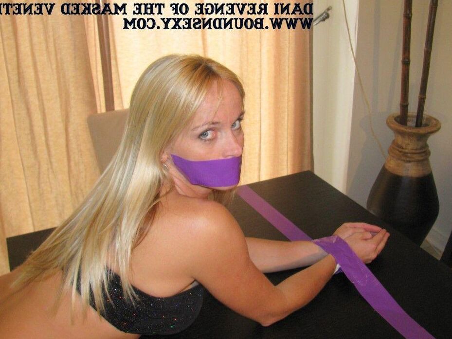 15P Amateur models get gagged and bound before struggling against restraints