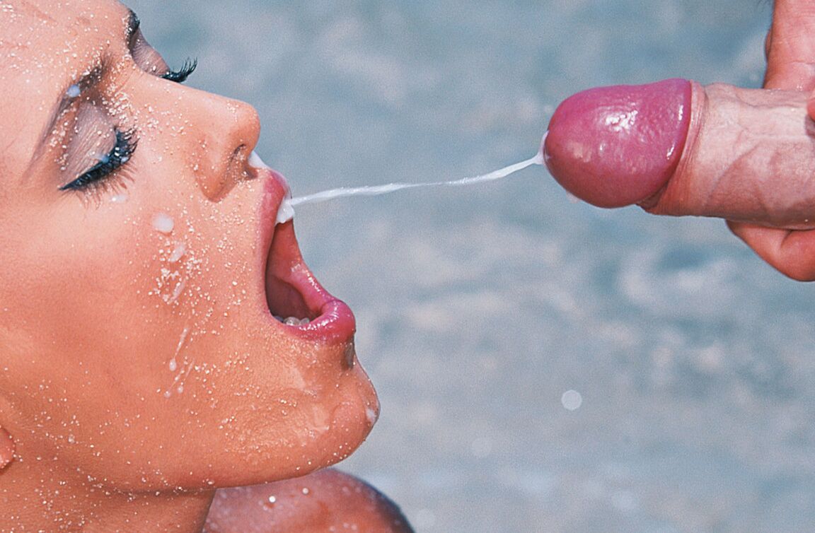 15P Two hot chicks suck the jizz out of as many cocks as they can