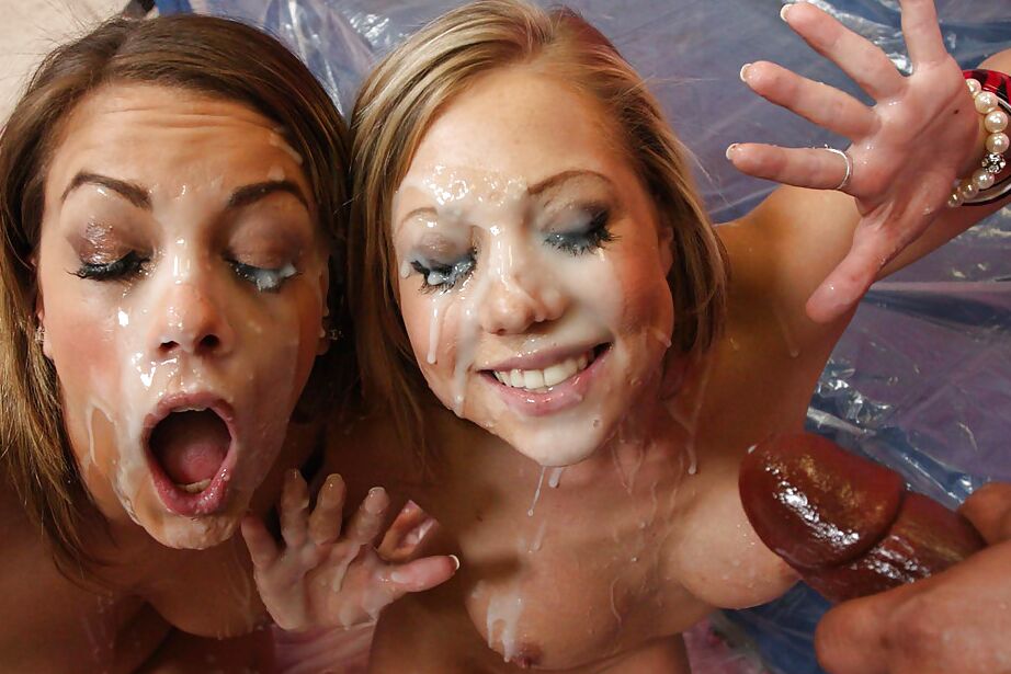 16P Cuties Shawna y Katie se atreven a montar una polla monstruosa en sexo interracial