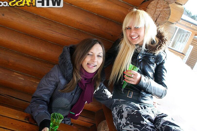 16P College students embark on group sex while at a ski chalet during break