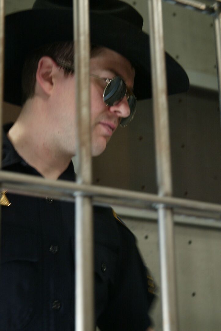 21P Naughty blonde inmate Cassie gets caught by prison guard masturbating in cell