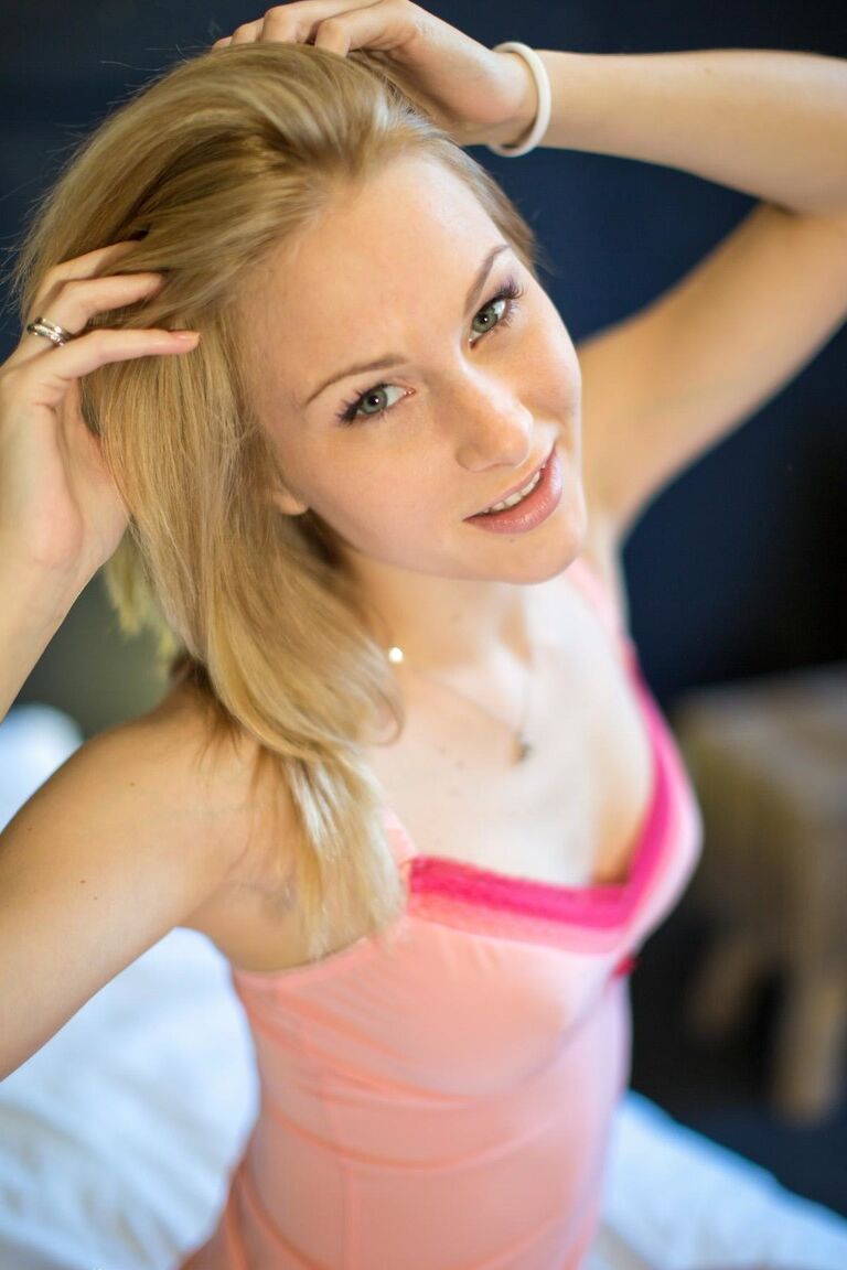 17P Young blonde girl Alice Marshall demands that her old lover fuck her hard