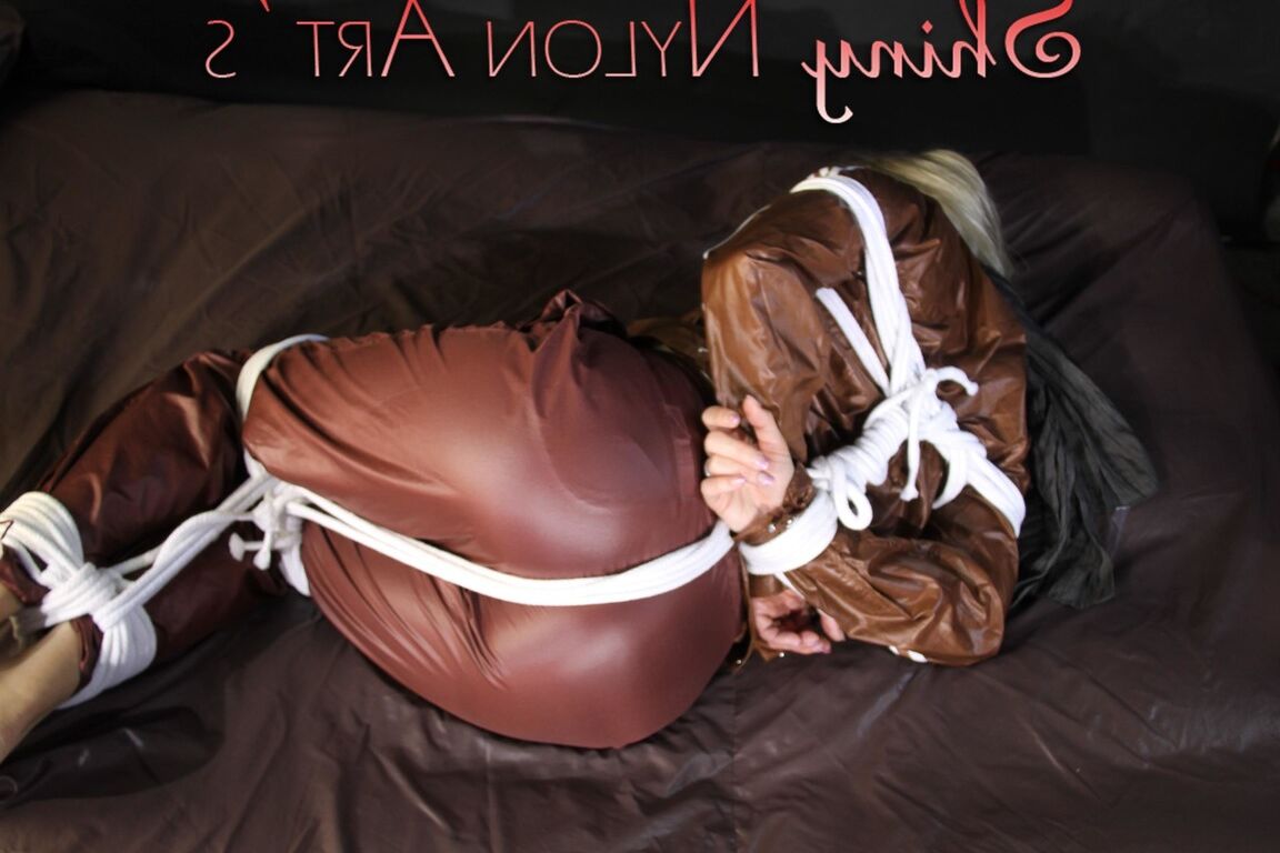 16P Watching sexy Sonja being tied and gagged on a bed with ropes and a clothgag