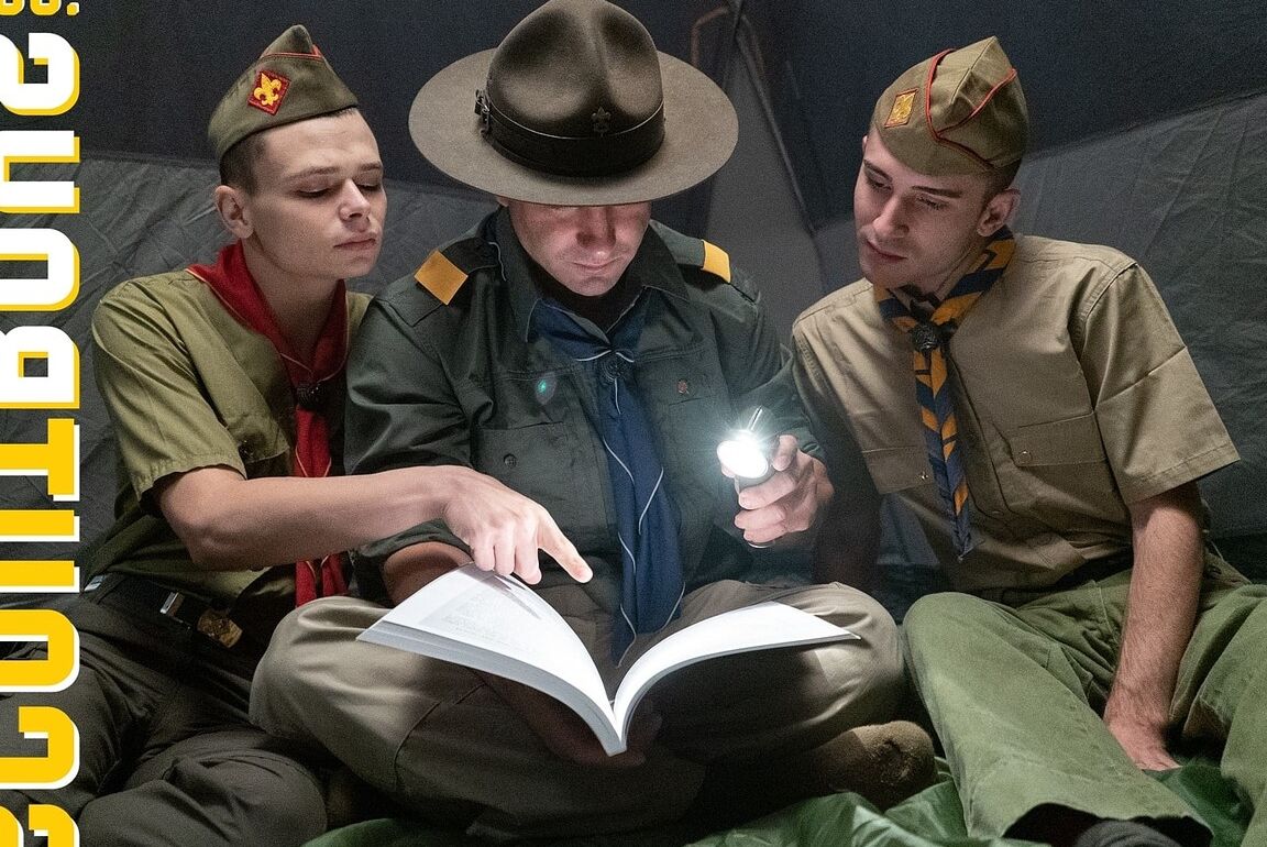 20P Scout Boys SCOUT AUSTIN , SCOUT OLIVER , SCOUTMASTER FANTANA