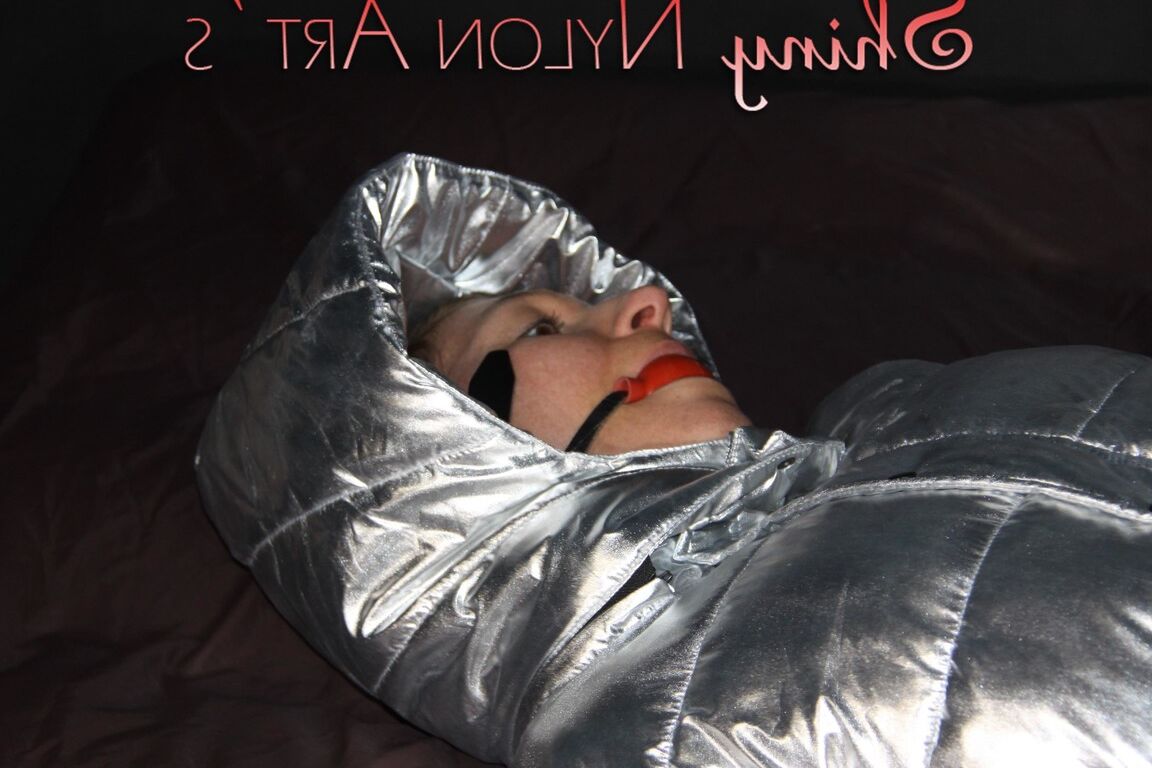 16P Watching sexy Sandra being tied and gagged on a bed with ropes and a ballgag