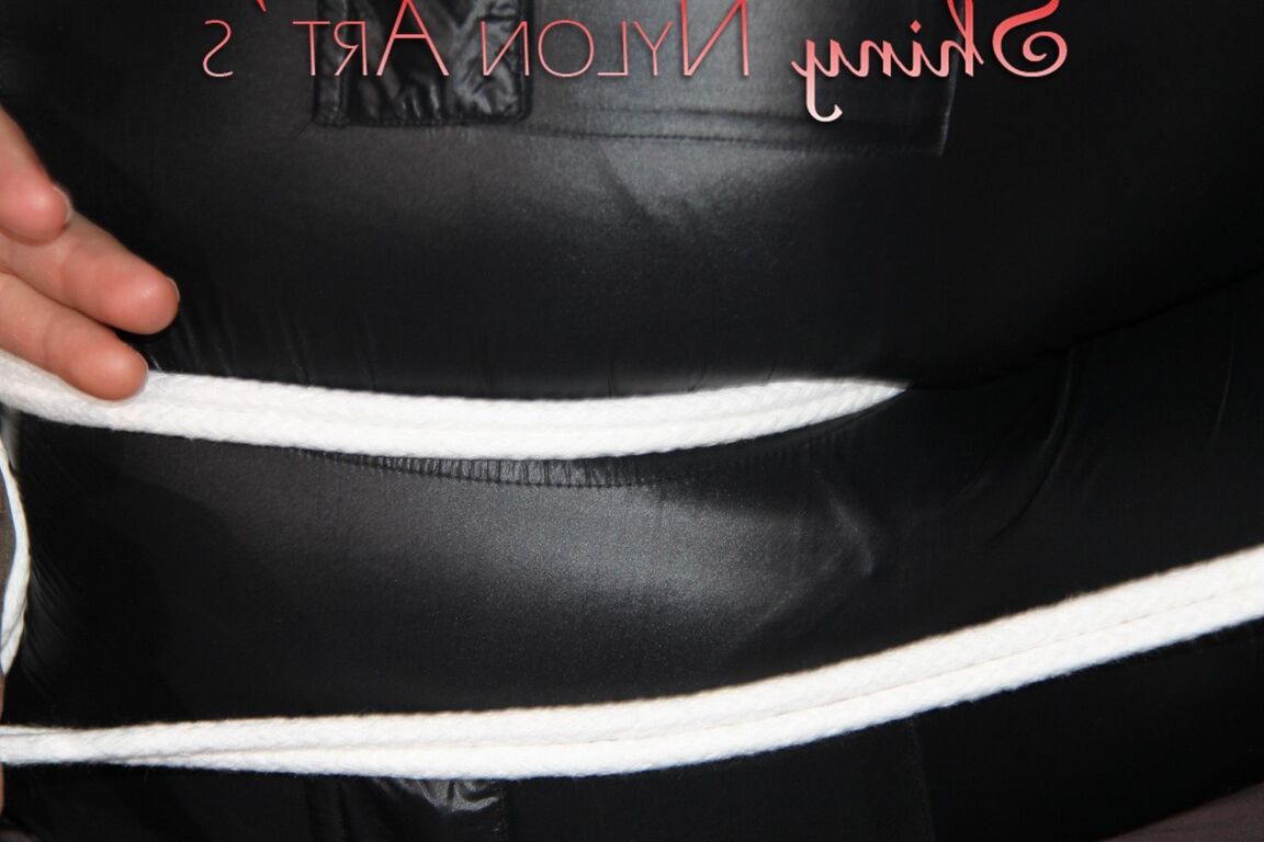 16P Watching sexy Sandra being tied and gagged on a bed with ropes and a ballgag