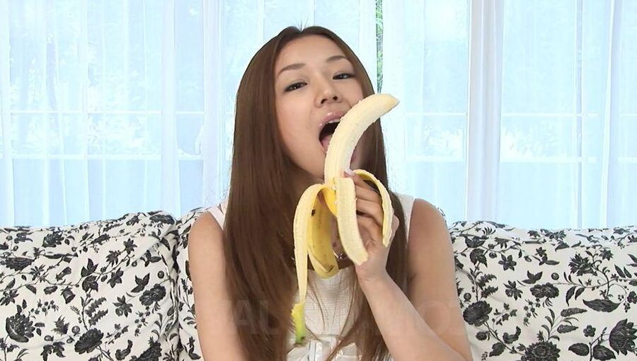 12P Serina Hayakawa Asian learns on fruits how to suck cock very well