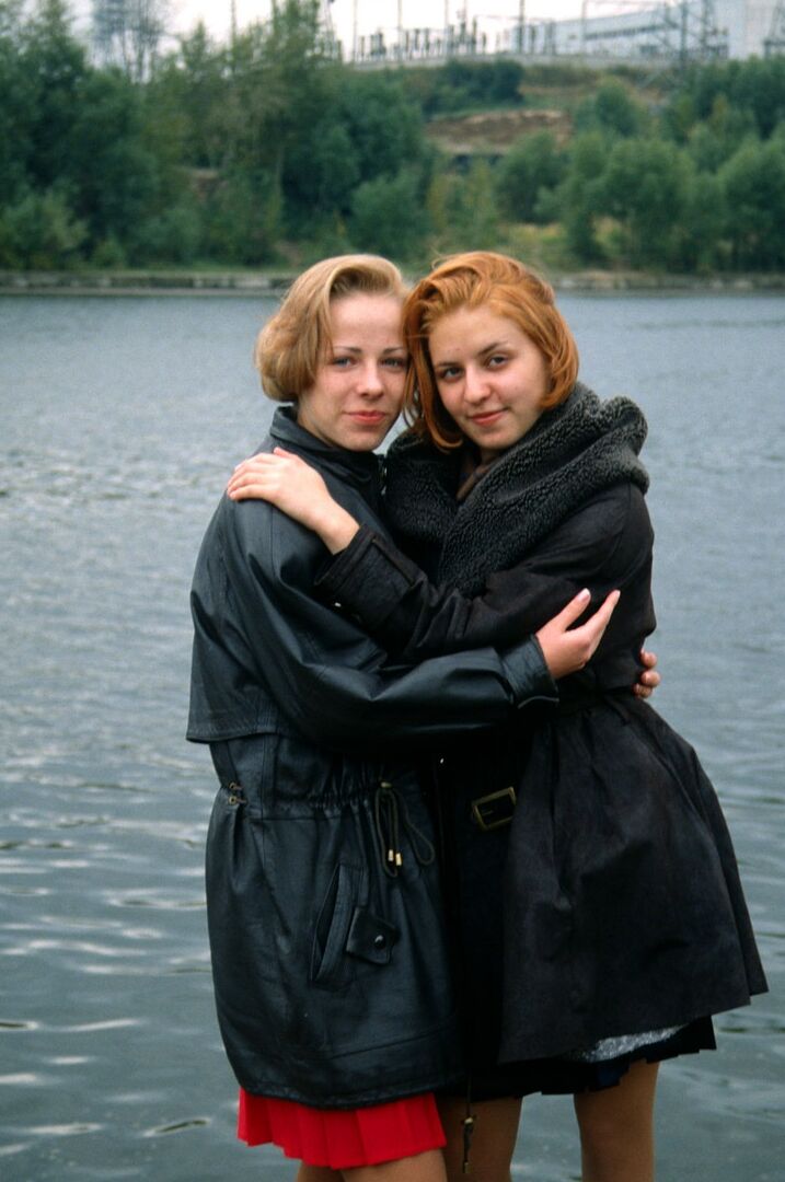 13P Young dykes reveal their beavers while helping each other out of their clothes