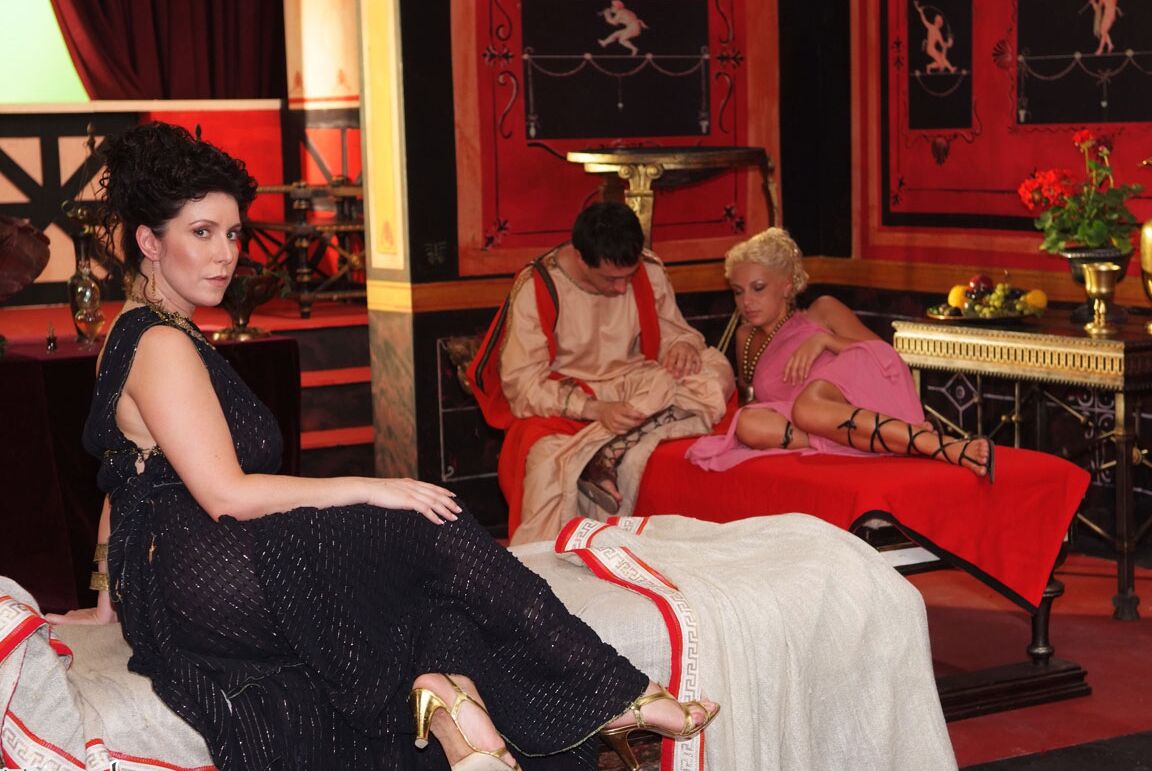 17P Roman empress with big tits Lydia St Martin gets assfucked on the floor