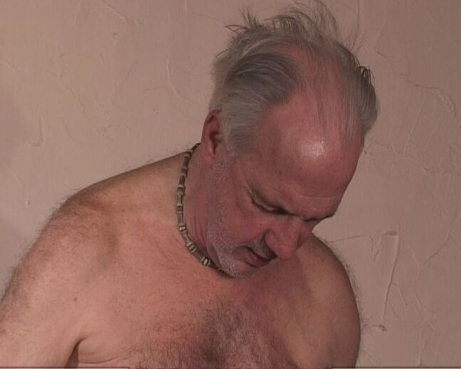 17P Nadine and Sicke roughly nailed by old pensioner behind closed door