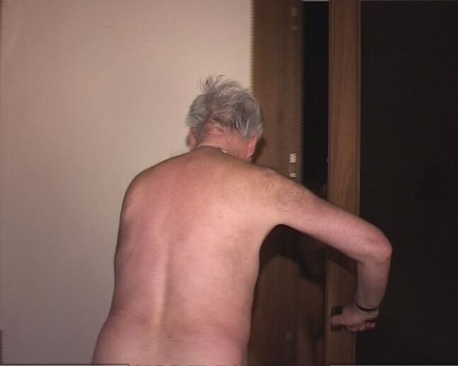 17P Nadine and Sicke roughly nailed by old pensioner behind closed door