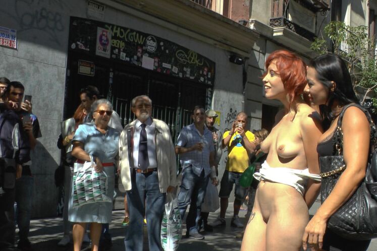 15P Innocent Lilyan Red is shamed around the streets of Madrid