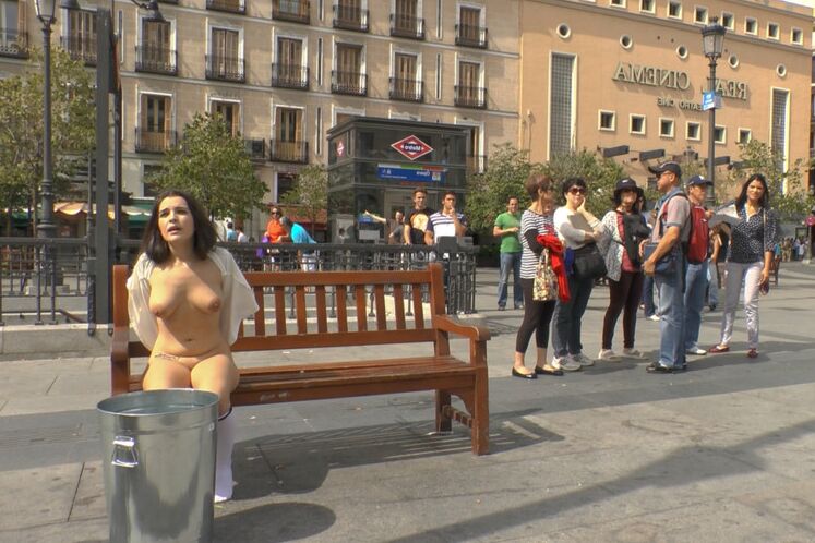 15P Pretty girl is totally humiliated in a public setting by other women