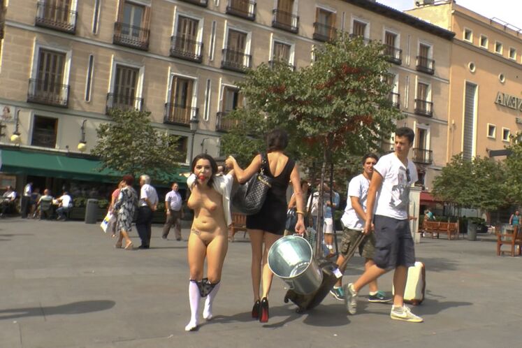 15P Pretty girl is totally humiliated in a public setting by other women