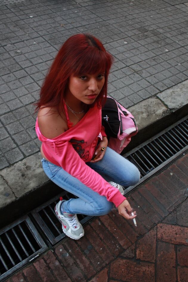 18P Young redhead Latina Crystal Salzedo gets seduced on the street and picked up