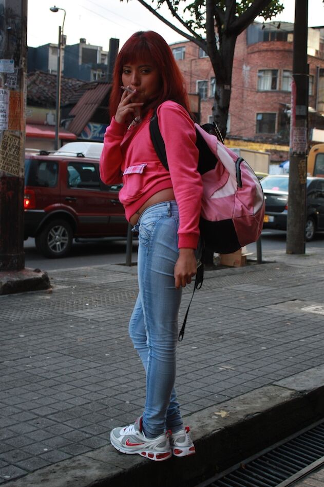 18P Young redhead Latina Crystal Salzedo gets seduced on the street and picked up