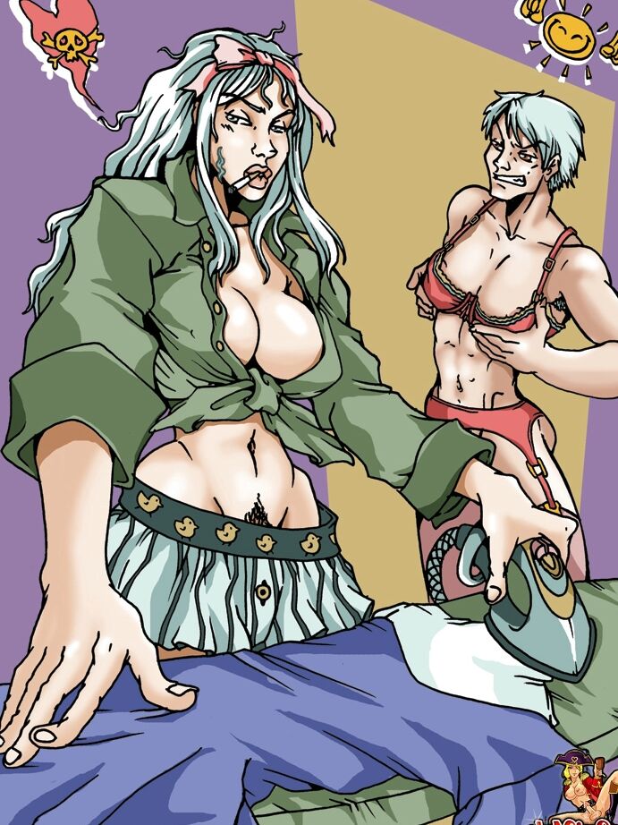 12P Transexuales de dibujos animados con grandes tetas embistiendo sus culos en lencería