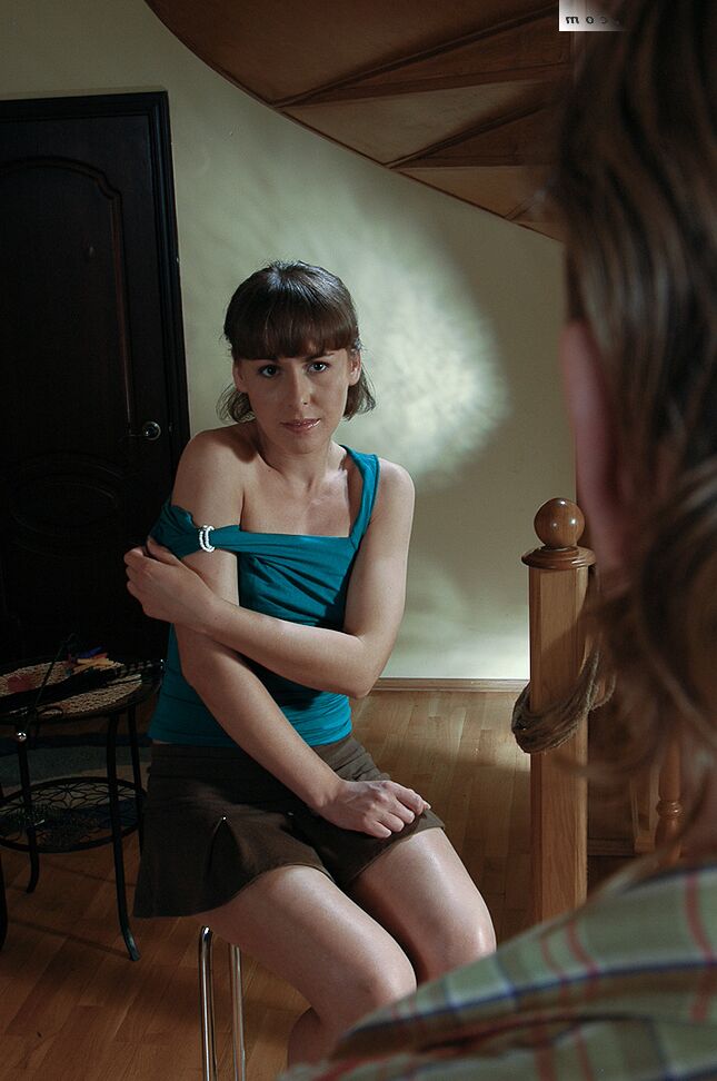 16P Submissive girl with an almost flat chest endures painful nipple torture