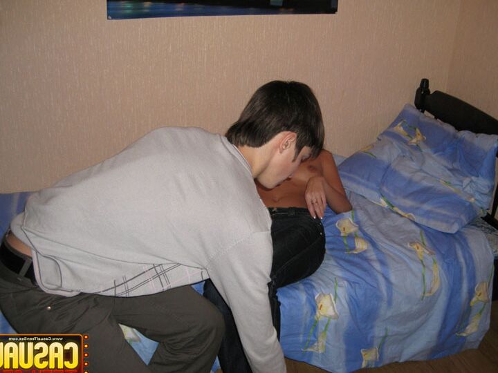 16P Slender teen and her boyfriend warm up with foreplay before intercourse begins