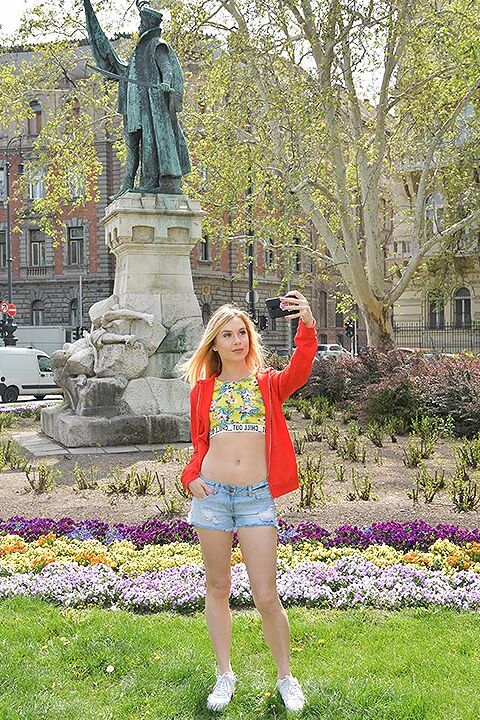 12P Blonde teen Alecia Fox bangs a guy she just met in a public park