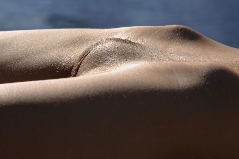 12P Slender teen strikes great nude poses on a harbour dock in a big city