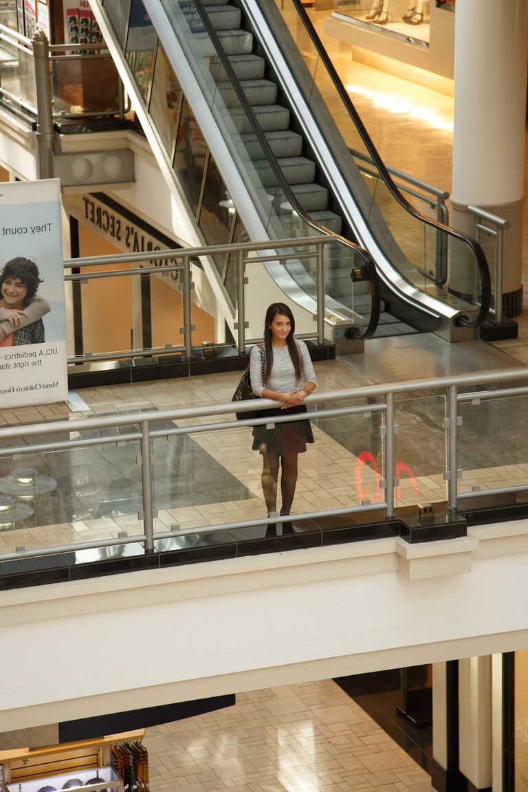 11P Petite teen Gia Paige flashes tiny tits & tight ass while posing at the mall