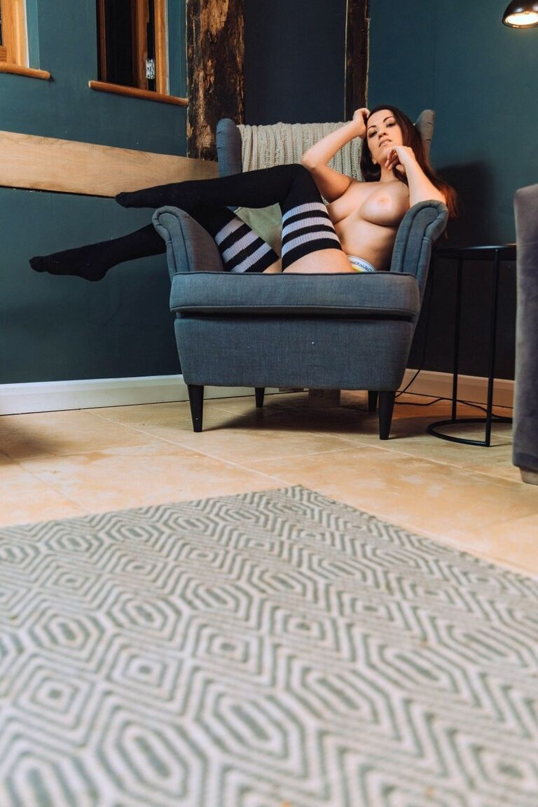 12P mais do que nylons Michelle De Feo meias de pernas