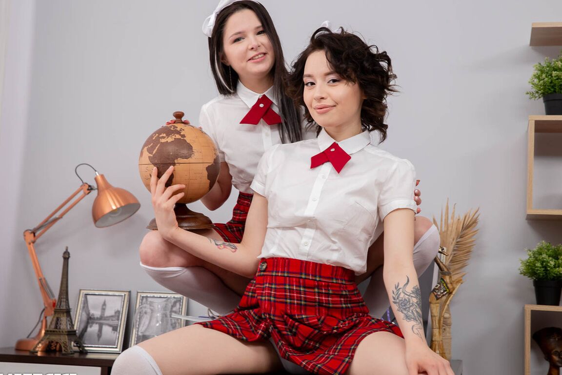 12P Korolina Beiman and Kennia Lex, Naughty Students Wanna Play