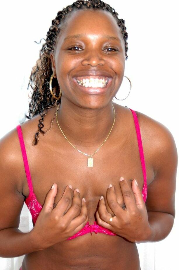 16P Ebony first timer Coco plays with her vagina while wearing ankle strap heels