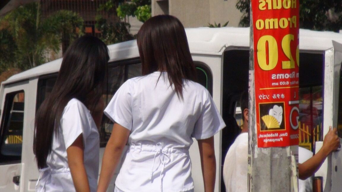 21P Cute Filipinas Joanna and Joy enjoy a POV fuck and give a hot double blowjob