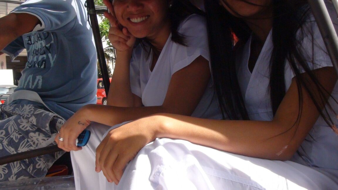 21P Cute Filipinas Joanna and Joy enjoy a POV fuck and give a hot double blowjob
