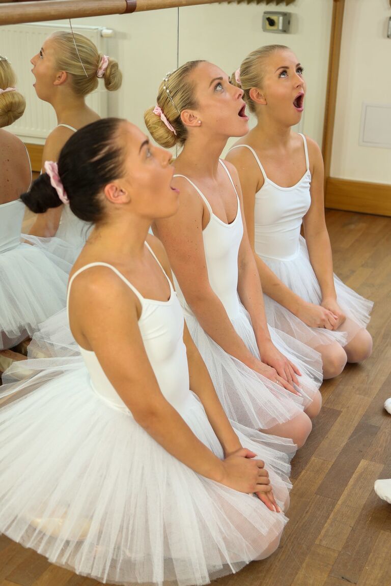 21P Three skinny teen ballerinas show their asses and get fucked by a ballet tutor