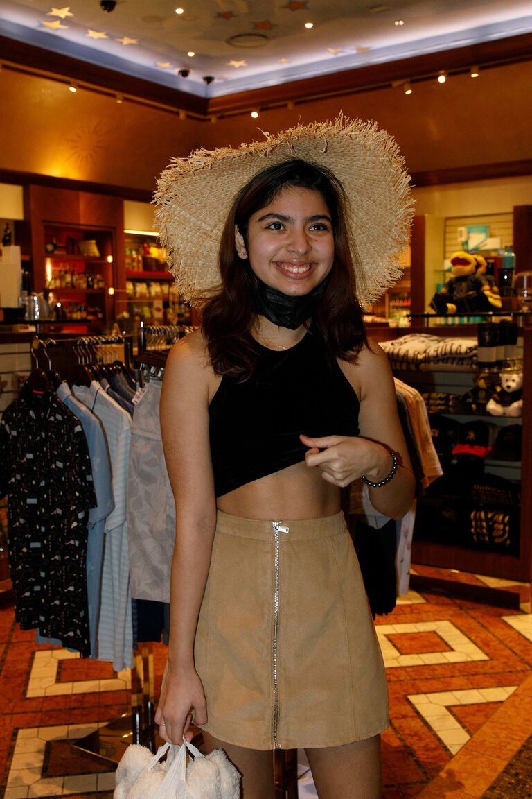 13P Amateur babe Hazel Heart flashes her undies in public and goes naked at home