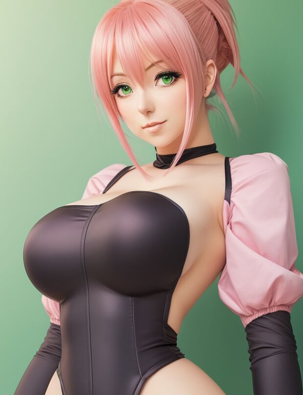11P Yada, une salope hentai aux courbes généreuses, se met seins nus et exhibe ses gros seins