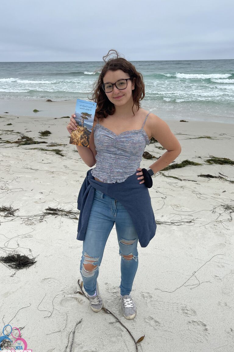 21P Nerdy girlfriend Leana Lovings poses by the sea & shows her twat at home