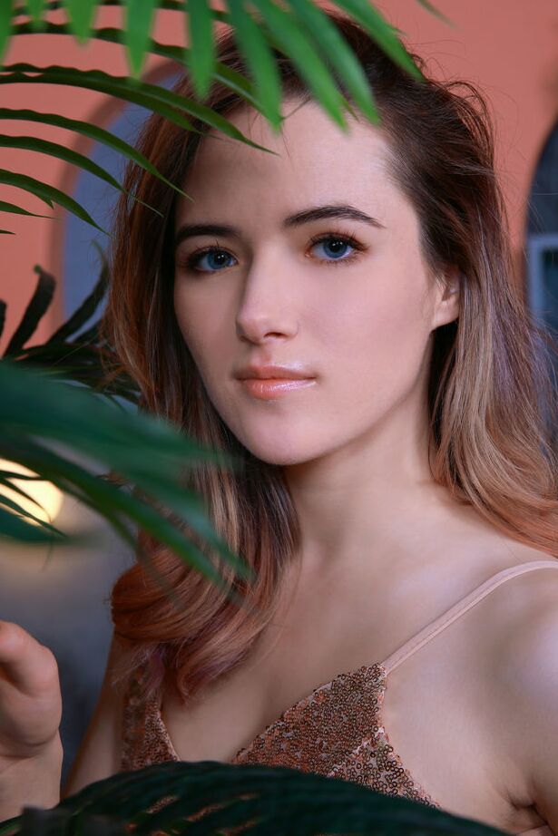 18P Gorgeous Sofi Roko elegantly unzips her sequined long gown and flaunts her
