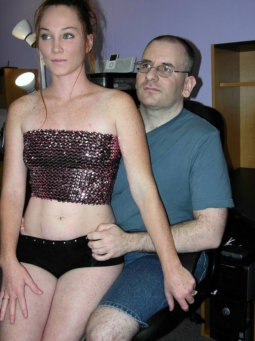 20P Redheaded MILF Navaya gives an epic blowjob to an older dude with glasses