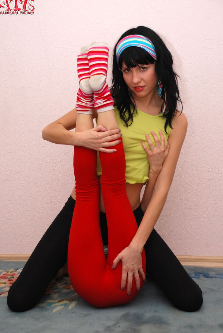 20 Pics Young lesbians hump each other while stripping to their socks