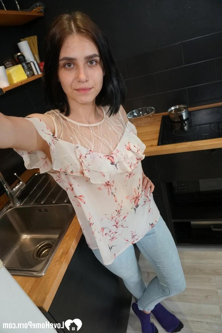 20P Raven-haired babe displays her medium boobs and booty in her compilation