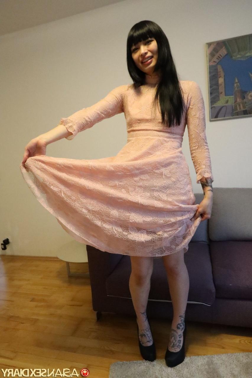 20P Japanese hottie Miyabi deepthroats and fucks a dick in POV at the hotel room