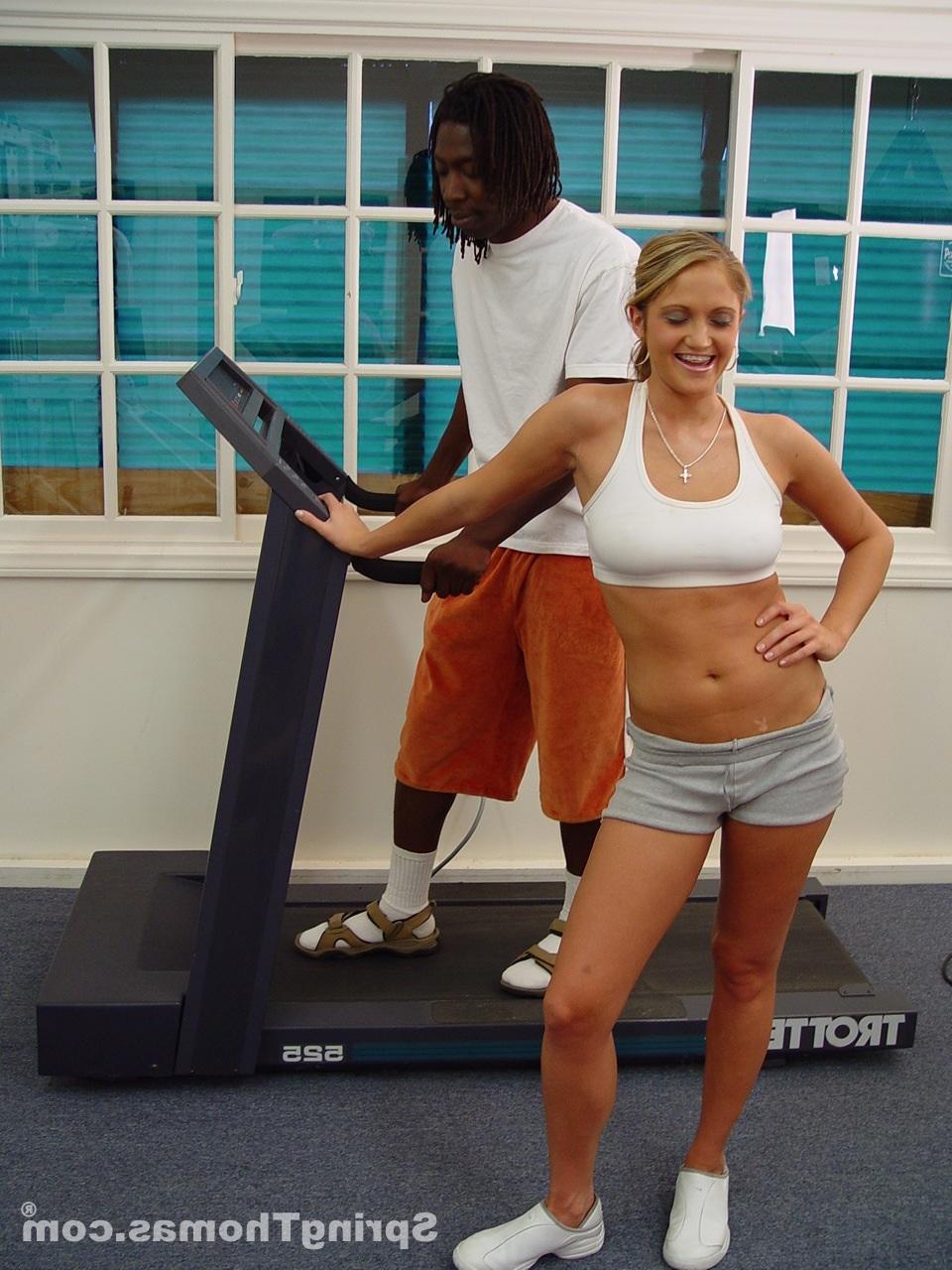 20P 18 year old white girl Spring Thomas has her first interracial experience
