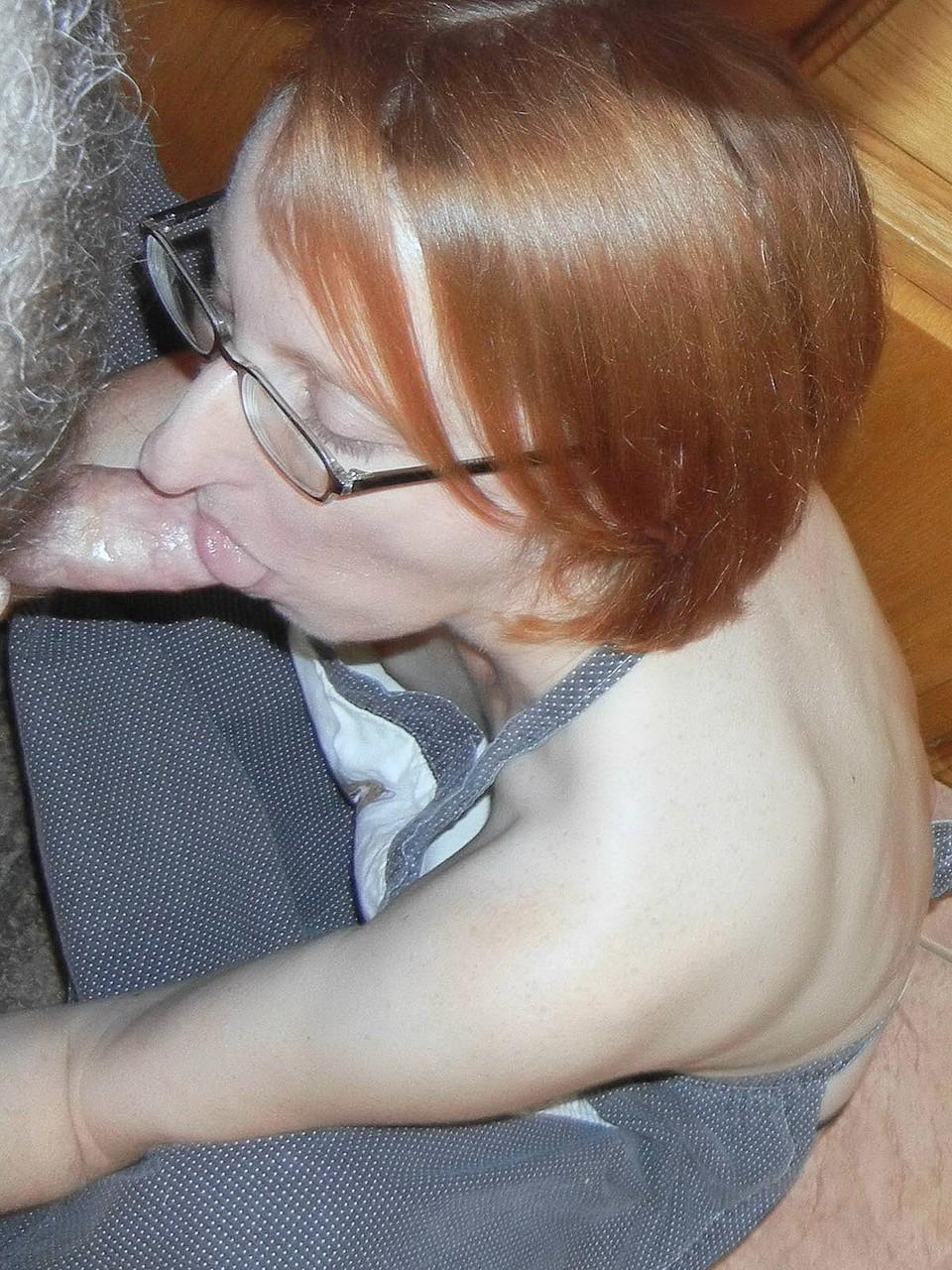 20P Slutty housewife in an apron Layla Redd gives passionate head in the kitchen