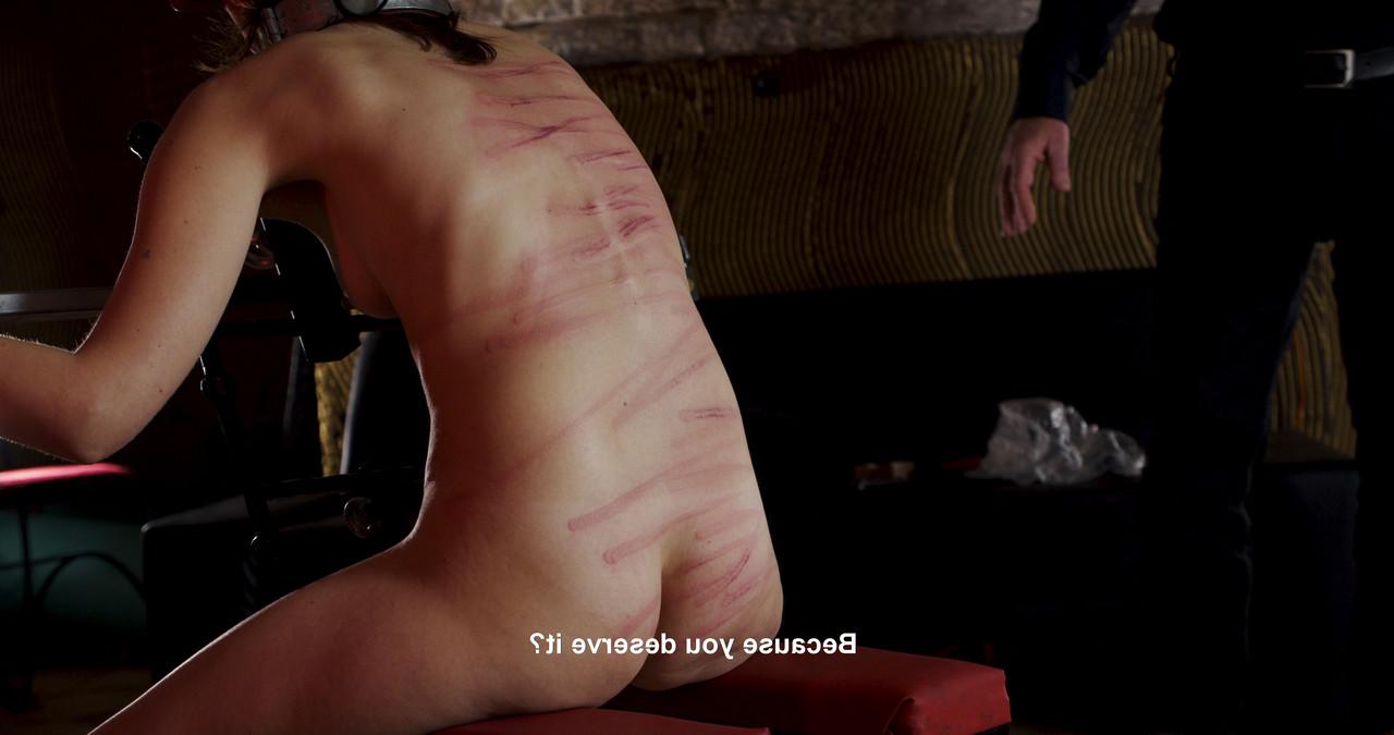20P Kinky teen with tiny tits gets tied up and brutally whipped in a dungeon