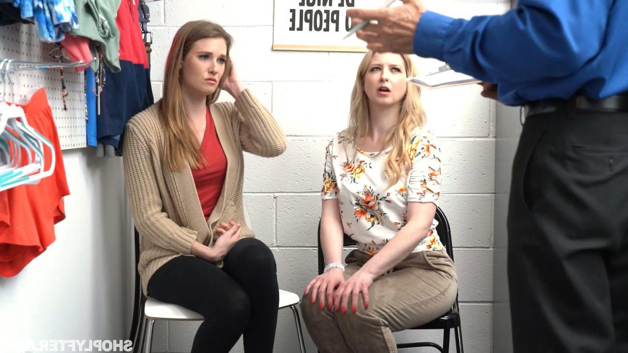 20P Los ladrones Sunny Lane y Ashley Lane se montan un trío con el guardia de seguridad